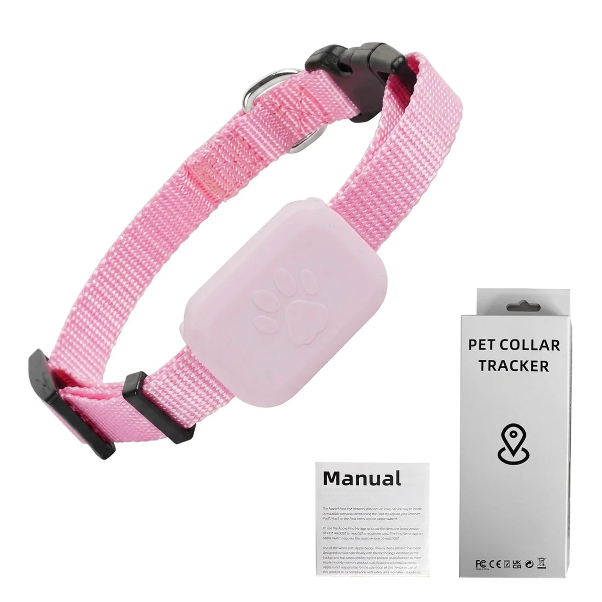 Pet GPS Tracker for Dogs & Cats – Waterproof Apple Find My