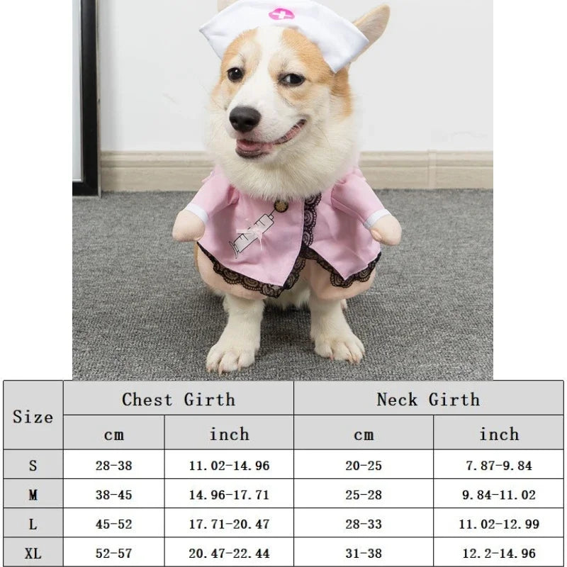 Funny Halloween Pet Costume for Small/Medium Dogs & Cats - Adjustable Puppy Cosplay for French Bulldogs, Chihuahuas & More