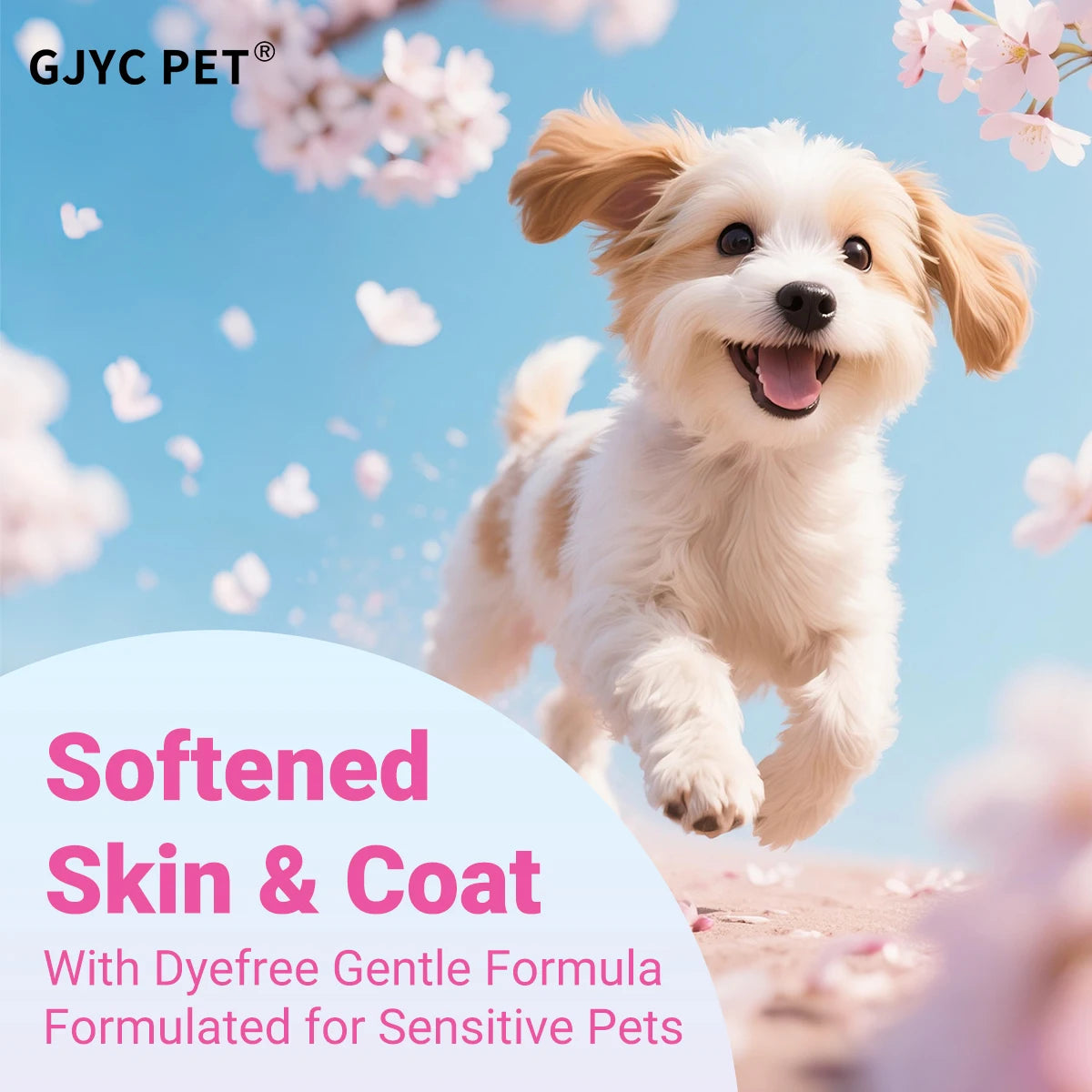 GJYC PET 2-In-1 Dog Shampoo Baby Powder Scent Gentle Hypoallergenic PH Balanced Cleansing For All Breeds