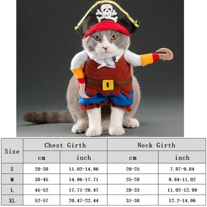 Funny Halloween Pet Costume for Small/Medium Dogs & Cats - Adjustable Puppy Cosplay for French Bulldogs, Chihuahuas & More
