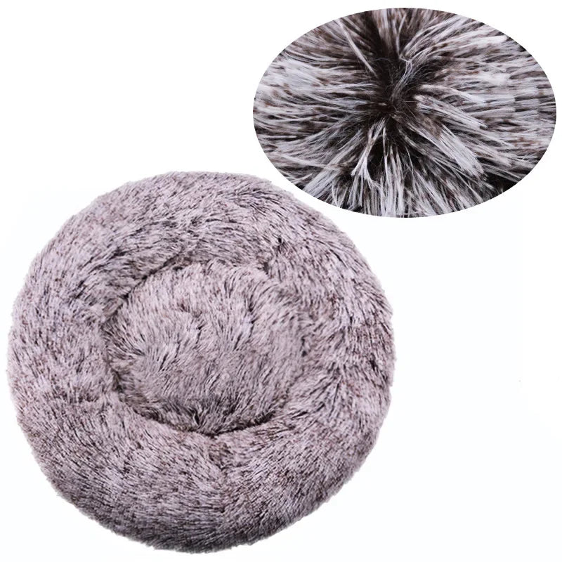 Soft Plush Pet Bed – Cozy Washable Bed for Dogs & Cats