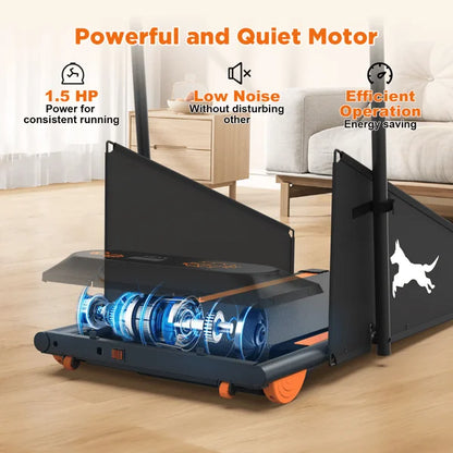 GP03 Electric Dog Treadmill – Foldable Pet Running Machine with 2.5HP Motor