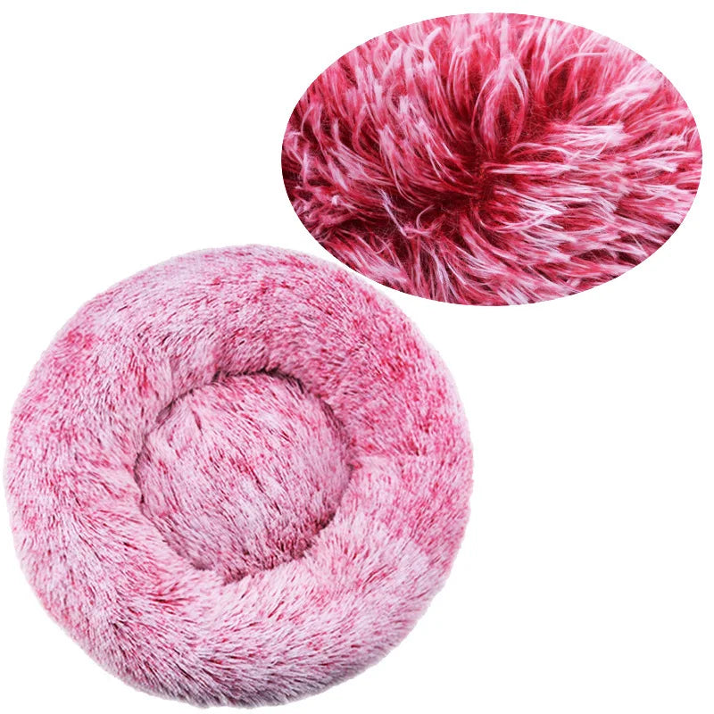 Soft Plush Pet Bed – Cozy Washable Bed for Dogs & Cats