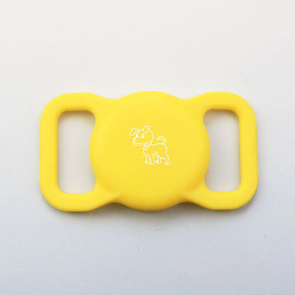 Airtag Dog Collar Holder, [1 Pack] Airtag Holder, Silicone Full Body Covered Protective Air Tag for Pet - Fits All Width