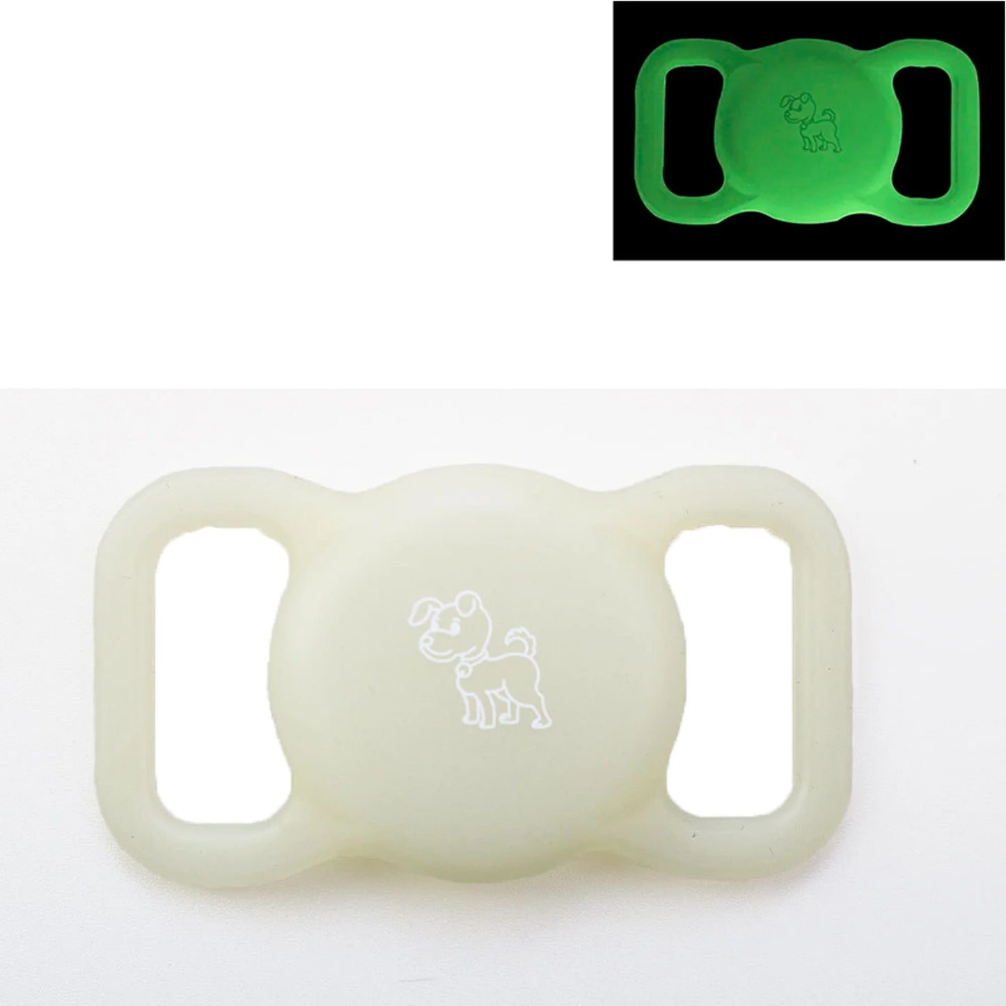 Airtag Dog Collar Holder, [1 Pack] Airtag Holder, Silicone Full Body Covered Protective Air Tag for Pet - Fits All Width