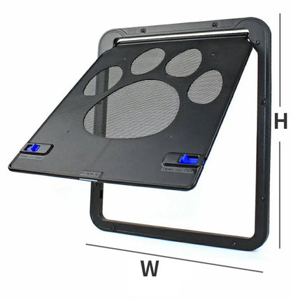 Lockable Magnetic Pet Door for Dogs & Cats – Easy-Install Screen Door & Window Access Gate