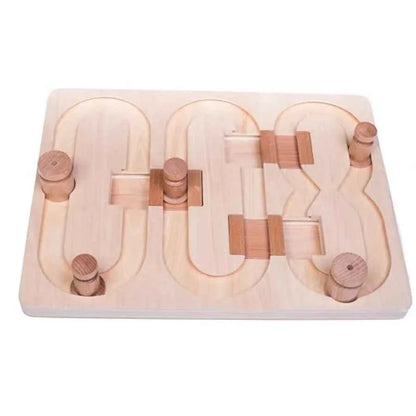 Agent 008 - Interactive Wooden Puzzle Toy for Dogs Fun Brain Game for Intelligence Training Challenging Mental Stimulation for