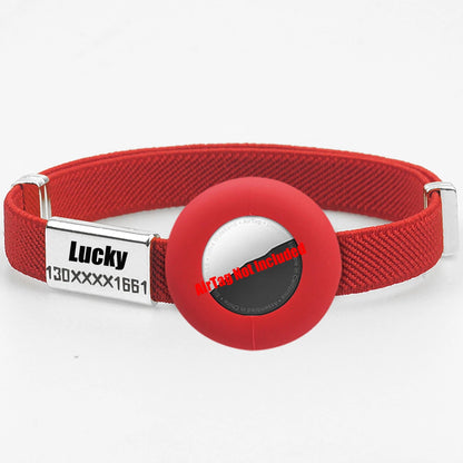 Fashion AirTag Cat Collar with Custom Name Tag & Holder
