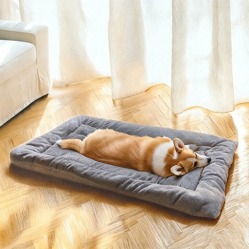 Extra Large Plush Dog Bed – Thick Soft Washable Pet Mat
