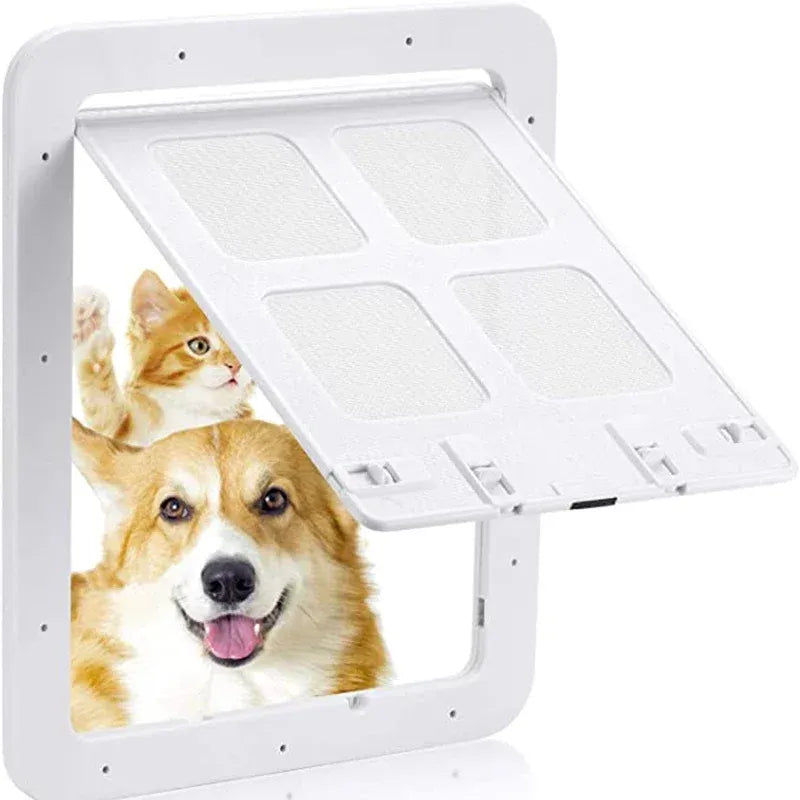 Lockable Magnetic Pet Door for Dogs & Cats – Easy-Install Screen Door & Window Access Gate