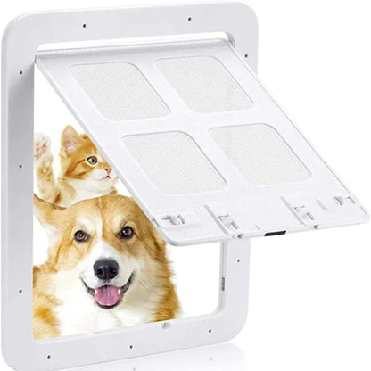 Lockable Magnetic Pet Door for Dogs & Cats – Easy-Install Screen Door & Window Access Gate