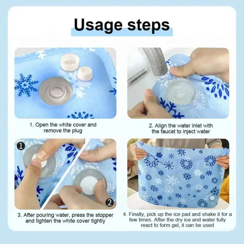 Cool Pet Cooling Mat Self Added Water Portable Dog Cat Sleeping Pad Moisture-proof Ice Gel Dog Cold Bed Mat For Small Big Dogs