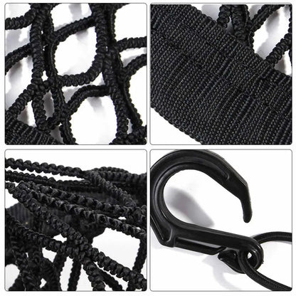 Universal Pet Car Barrier & Storage Net – Dog Seat Safety Mesh Organizer