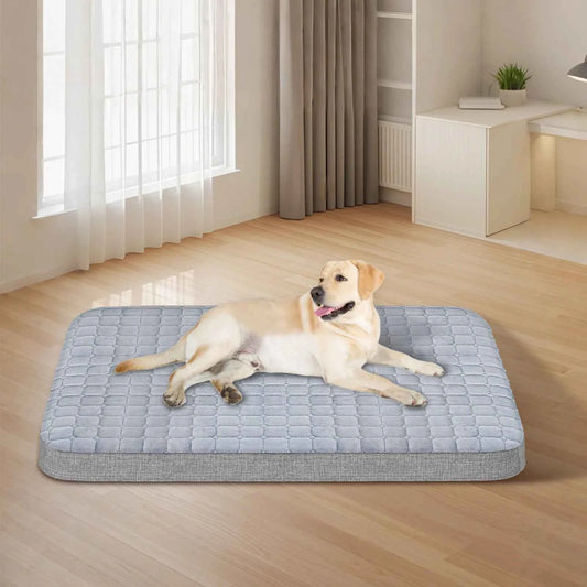 Inflatable Dog Bed for Large Dogs - Orthopedic Cooling Pet Mattress with Removable Washable Cover, Non-Slip Portable Foldable