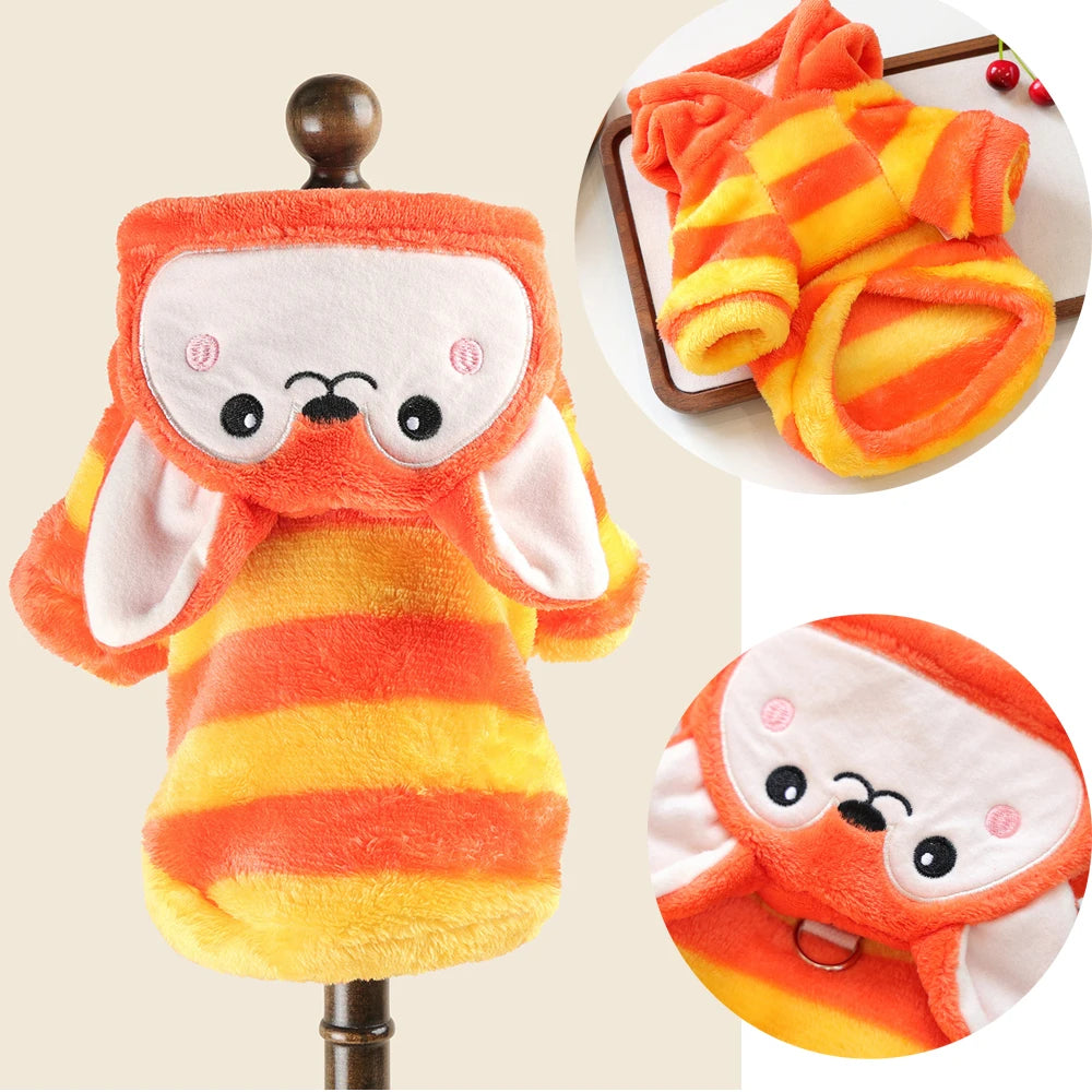 Warm Fleece Halloween Coat for Dogs