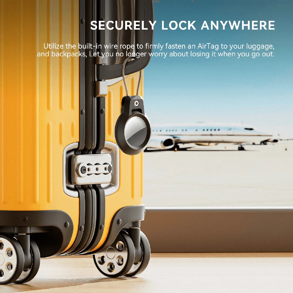 GITFOS AirTag Holder with Keychain for Luggage, Pets & Keys