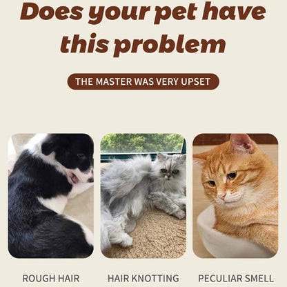 Pet Shower Gel 200ml Oatmeal Scent Cat Dog Bathing Deodorizing Shampoo Bath Soap Odor Release Fragrance Soften Coat Pet Products