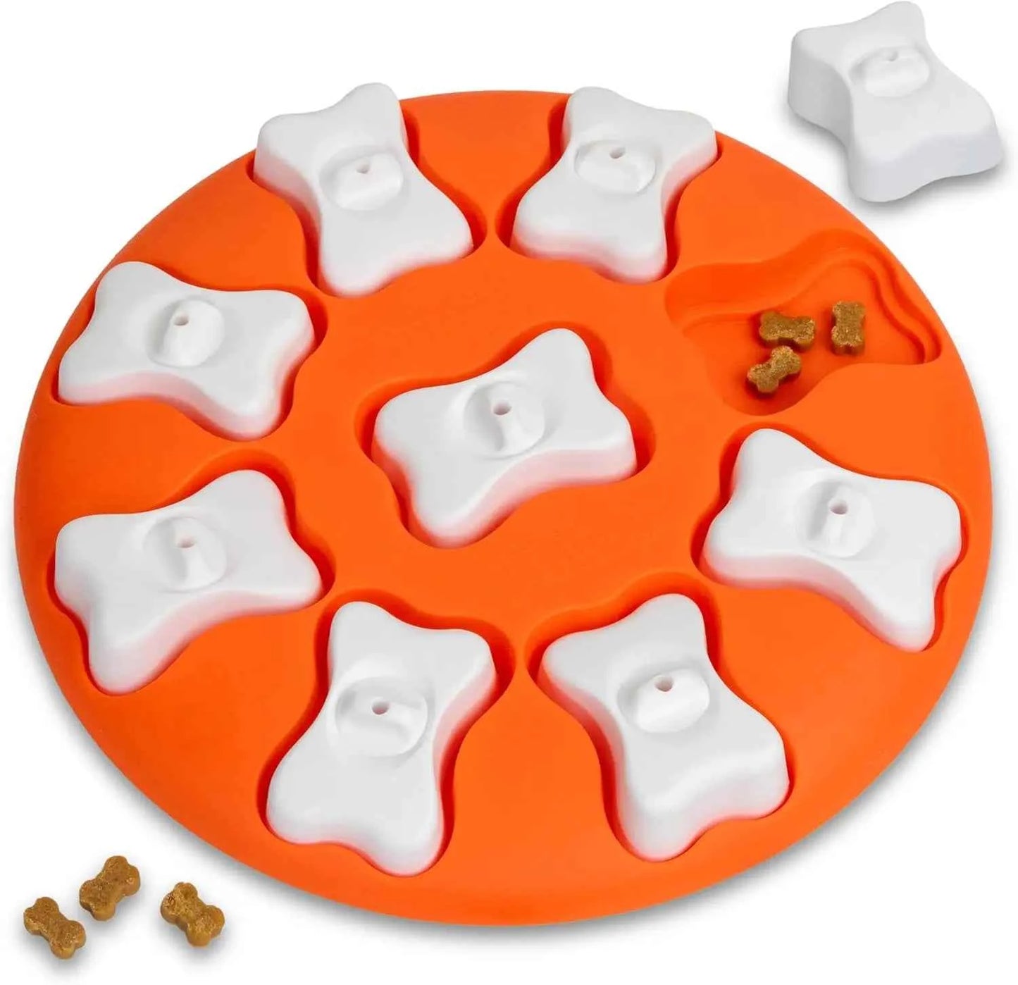 Level 1 Dog Treat Puzzle Toy – Beginner Interactive Mental Stimulation Game