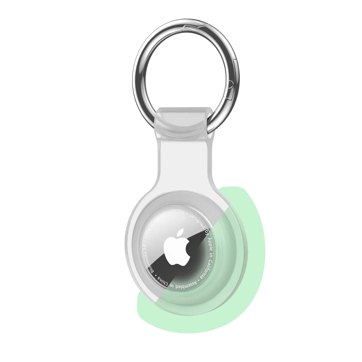 Waterproof Silicone AirTag Case with Keychain for Pets & Keys