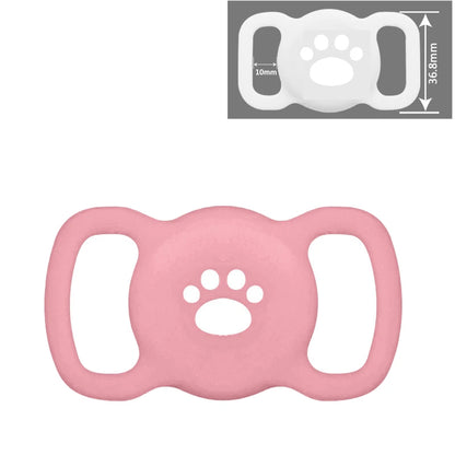 Airtag Dog Collar Holder, [1 Pack] Airtag Holder, Silicone Full Body Covered Protective Air Tag for Pet - Fits All Width