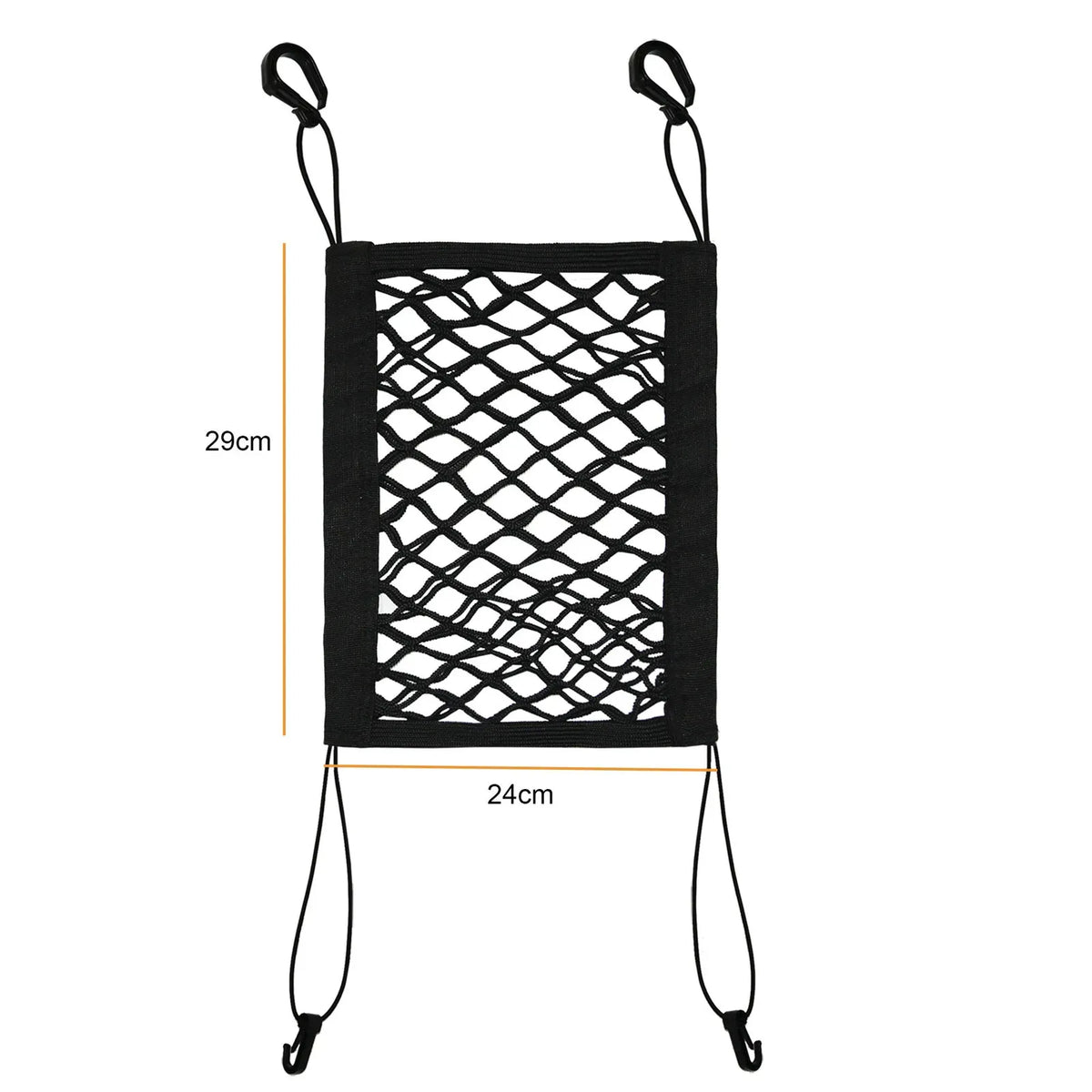 Universal Pet Car Barrier & Storage Net – Dog Seat Safety Mesh Organizer