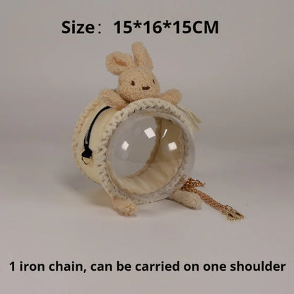 Small Pet Carrier Bag Outdoor Breathable Portable Hamster Carry Bag Rabbit Parrot Hedgehog Suitcase Small Animal Travel Bags