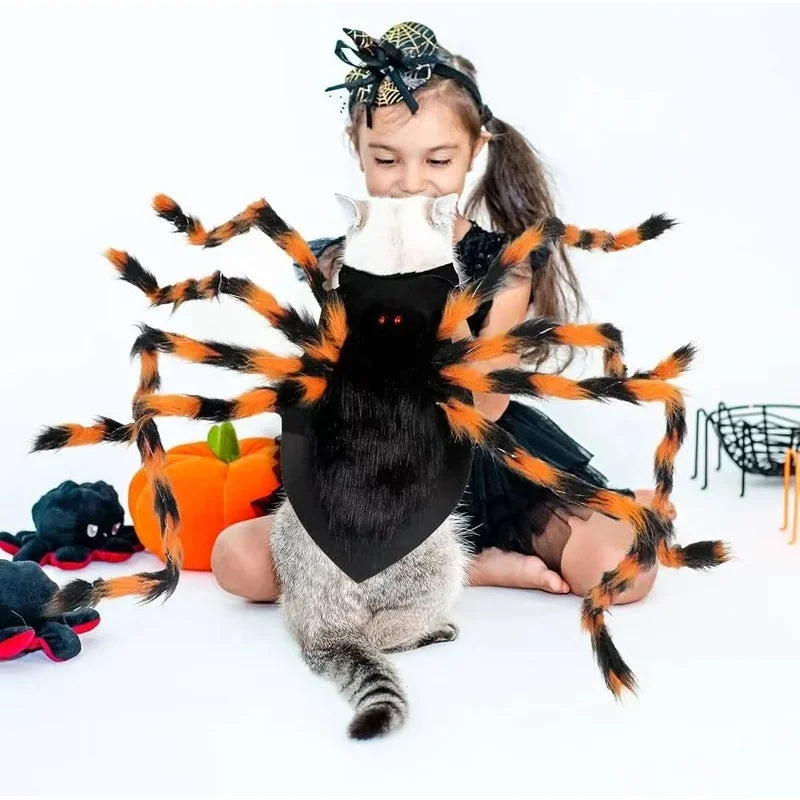 LED Light-Up Spider Dog Halloween Costume