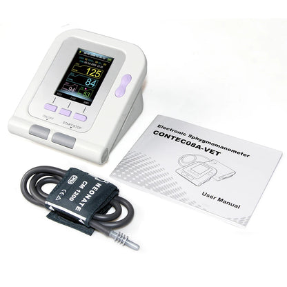 CONTEC08A Veterinary Digital Blood Pressure Monitor with a blood oxygen probe Animal Electronic Sphygmomanome