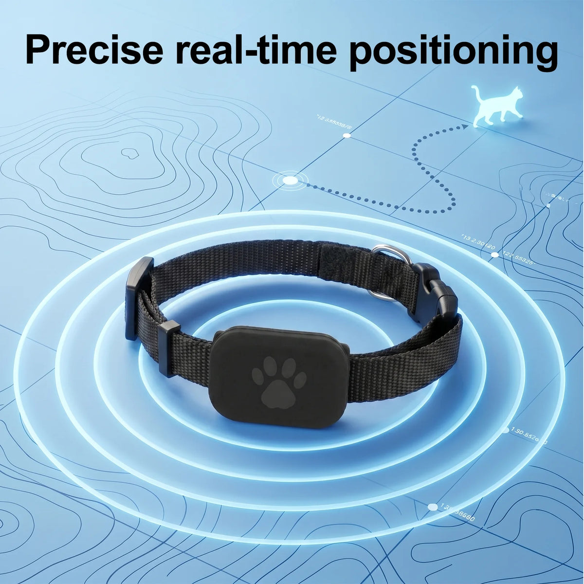 Pet GPS Tracker for Dogs & Cats – Waterproof Apple Find My