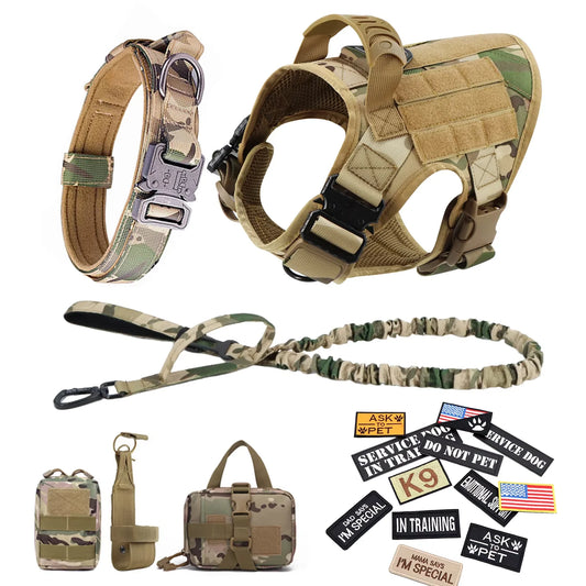 Padded No-Pull Dog Vest Harness – Adjustable Quick-Release Nylon Walking Harness