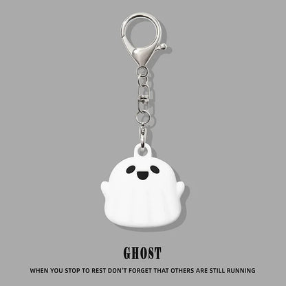 Cute Cartoon Silicone AirTag Case with Keychain – Protective Cover