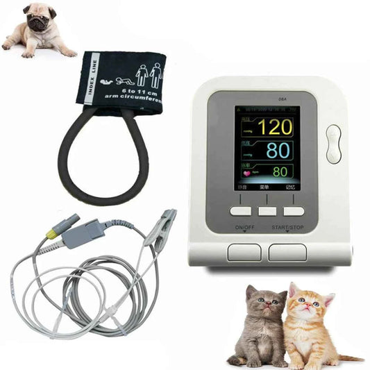 CONTEC08A Veterinary Digital Blood Pressure Monitor with a blood oxygen probe Animal Electronic Sphygmomanome
