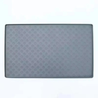 Silicone Pet Feeding Mat – Waterproof Non‑Slip Food & Water Bowl Pad