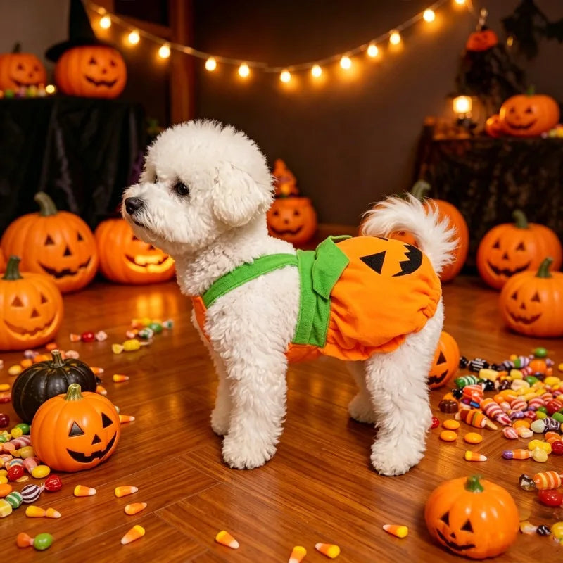 Adjustable Pumpkin Costume for Dogs & Cats