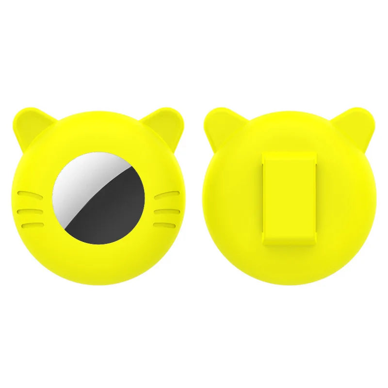 Airtag Cat Collar Holder, Small Air tag Cat Collar Holder Silicone Case Cover for Cat Dog Pet Collar Harness Loop