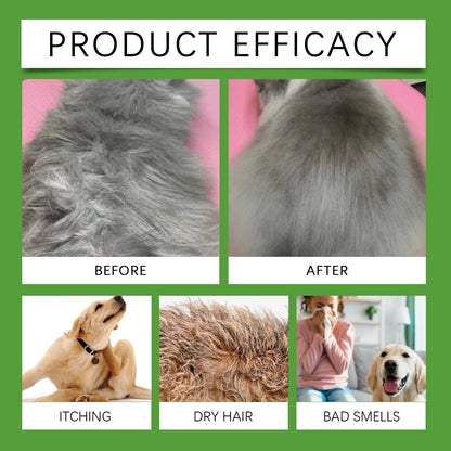 YEGBONG 100ml Hypoallergenic Pet 2in1 Shampoo and Conditioner pH Balanced Tear Free Bath for Dogs and Cats with Sensitive Skin