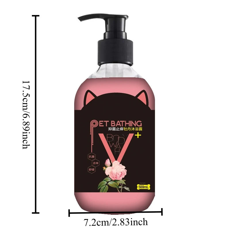 1pc Pet Shower Gel Beauty Hair Care Cleaning Deodorizing Cat Dog Shampoo De Mite Anti Itch Long Lasting Fragrance Pet Supplies