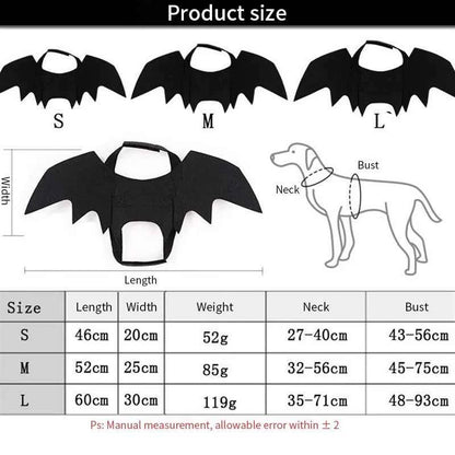 Bat Wing Cat & Dog Halloween Costume