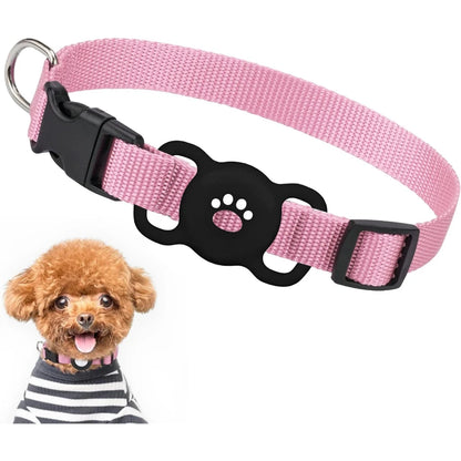 Airtag Dog Collar Holder, [1 Pack] Airtag Holder, Silicone Full Body Covered Protective Air Tag for Pet - Fits All Width