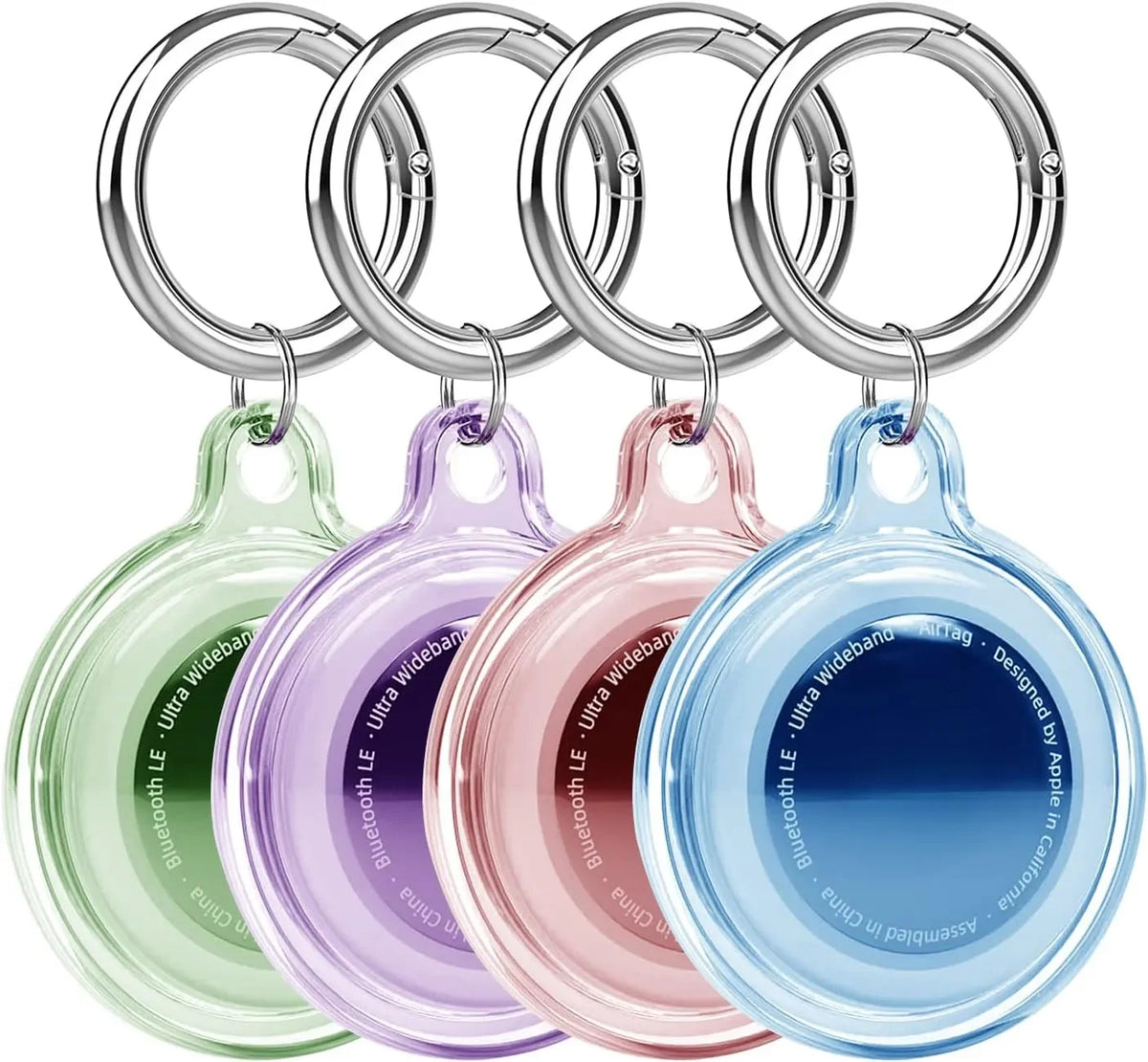 8/4/2 Pack AirTag Keychain Case – Waterproof Dog & Cat Holder