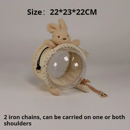 Small Pet Carrier Bag Outdoor Breathable Portable Hamster Carry Bag Rabbit Parrot Hedgehog Suitcase Small Animal Travel Bags