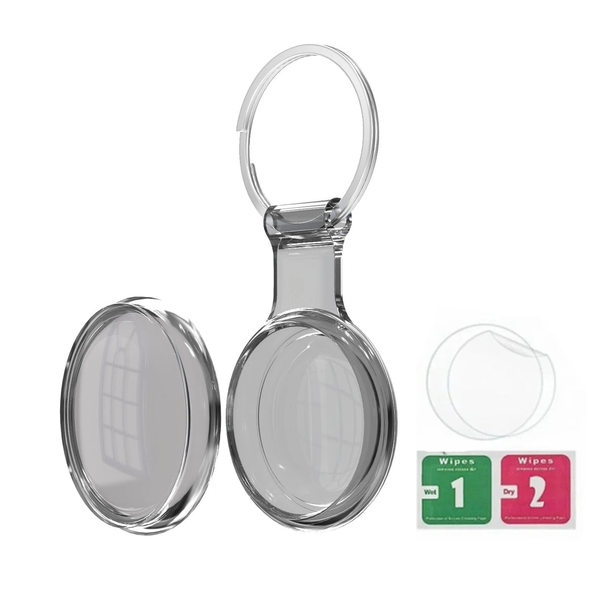 8/4/2 Pack AirTag Keychain Case – Waterproof Dog & Cat Holder