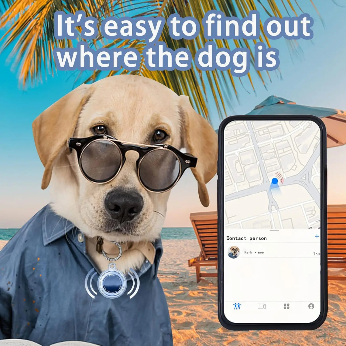 8/4/2 Pack AirTag Keychain Case – Waterproof Dog & Cat Holder