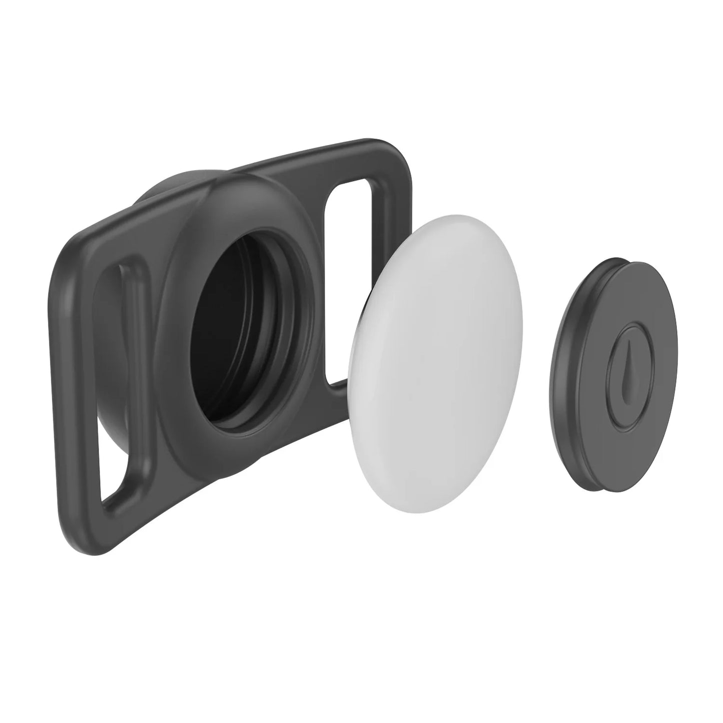 Airtag Dog Collar Holder, [1 Pack] Airtag Holder, Silicone Full Body Covered Protective Air Tag for Pet - Fits All Width