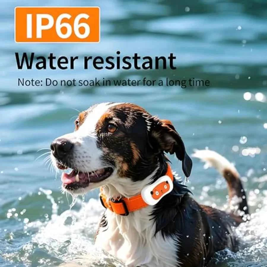 Smart Dog GPS Tracker Live Pet Tracker with Virtual Fence Dog Collar App-Compatible 4G Built-in SIM iOS Android Waterproof Blac