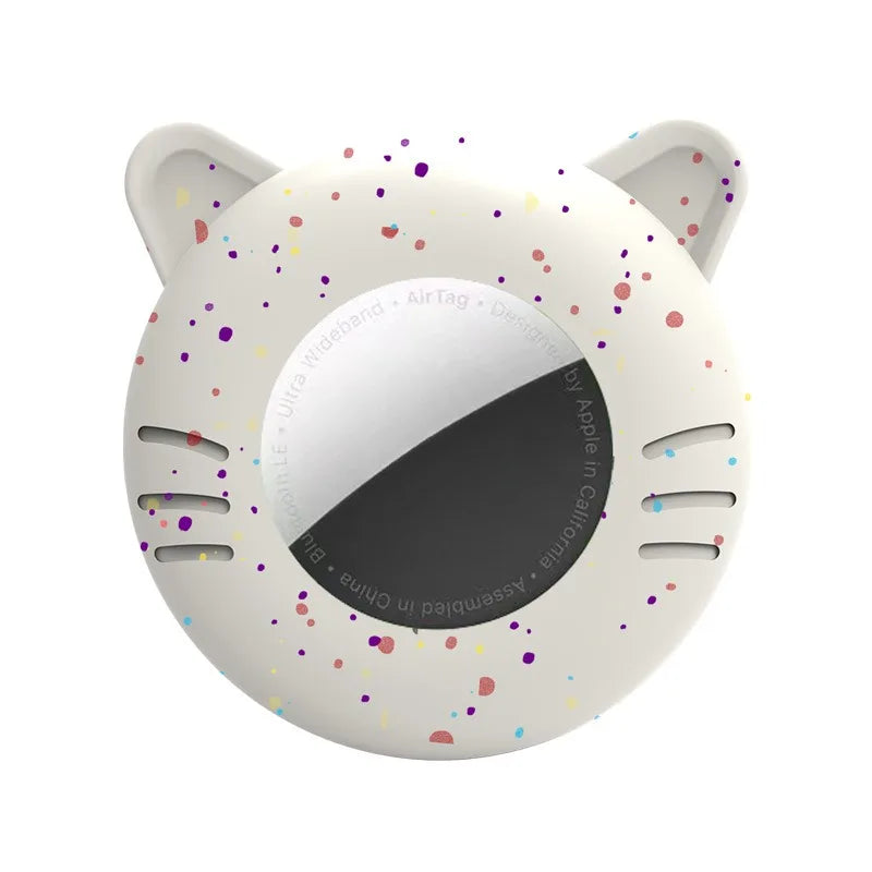 Airtag Cat Collar Holder, Small Air tag Cat Collar Holder Silicone Case Cover for Cat Dog Pet Collar Harness Loop