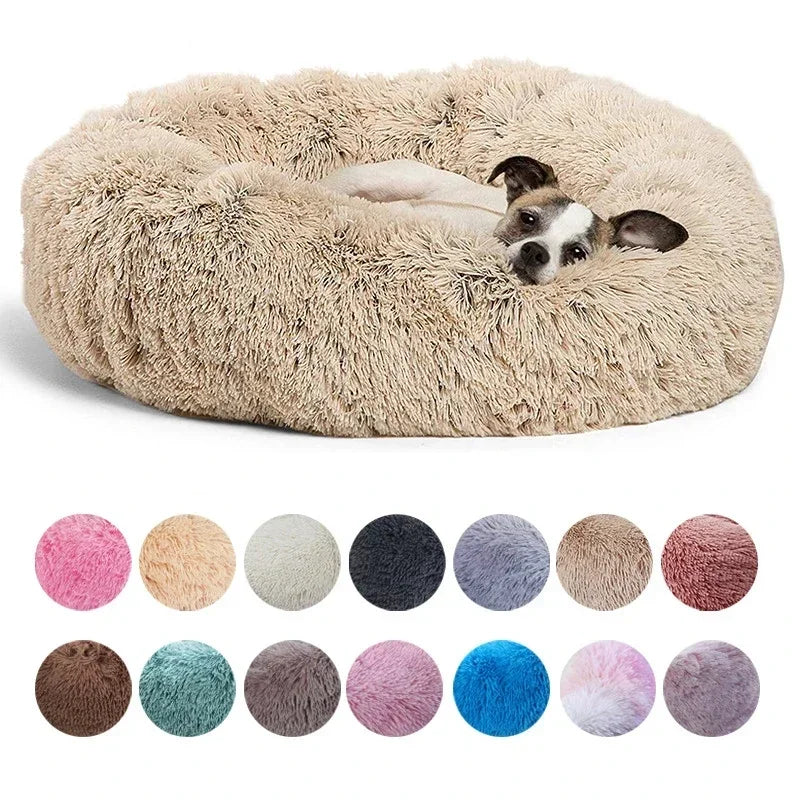 Soft Plush Pet Bed – Cozy Washable Bed for Dogs & Cats