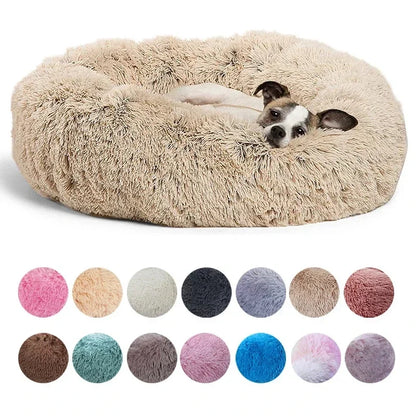 Soft Plush Pet Bed – Cozy Washable Bed for Dogs & Cats