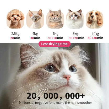 72L Smart Pet Hair Dryer Box Cats Small Dogs 360 Drying Cage Temperature Control Overheat Protection Grooming, Custom