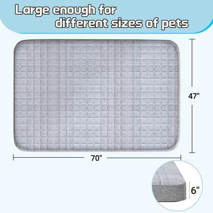 Inflatable Dog Bed for Large Dogs - Orthopedic Cooling Pet Mattress with Removable Washable Cover, Non-Slip Portable Foldable